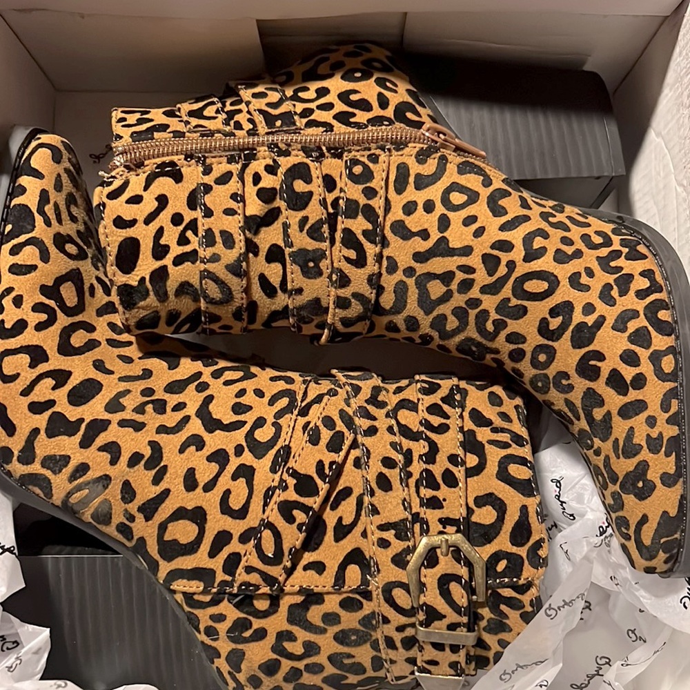 Leopard Booties